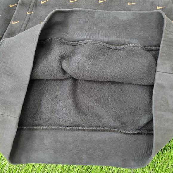 NIKE Swoosh Hoodie Medium 23x25 Baggy Faded Black AOP - Picture 11 of 16